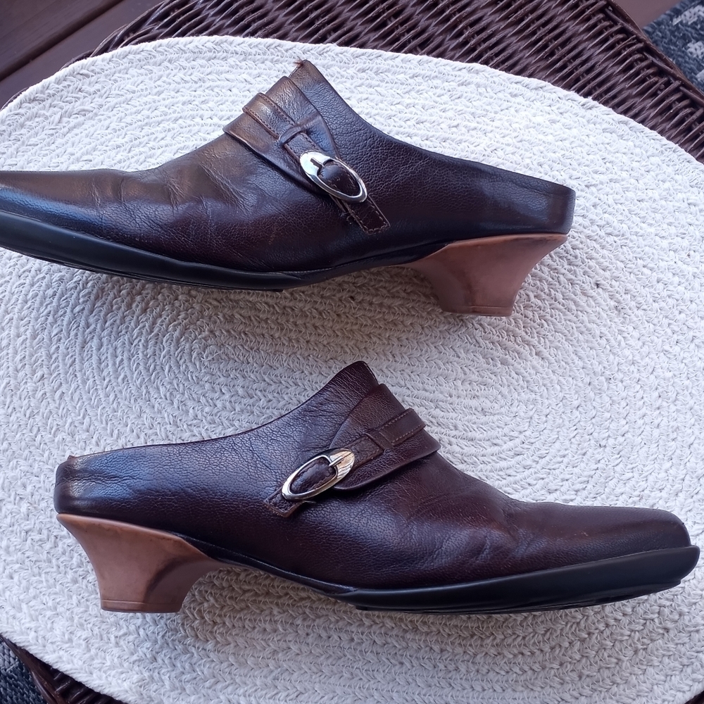 Think! Leather Mules